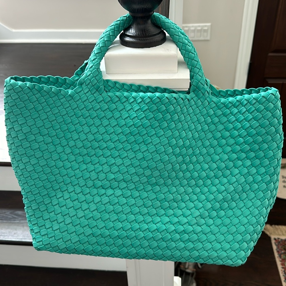 NAGHEDI WOVEN TOTE AND BAG